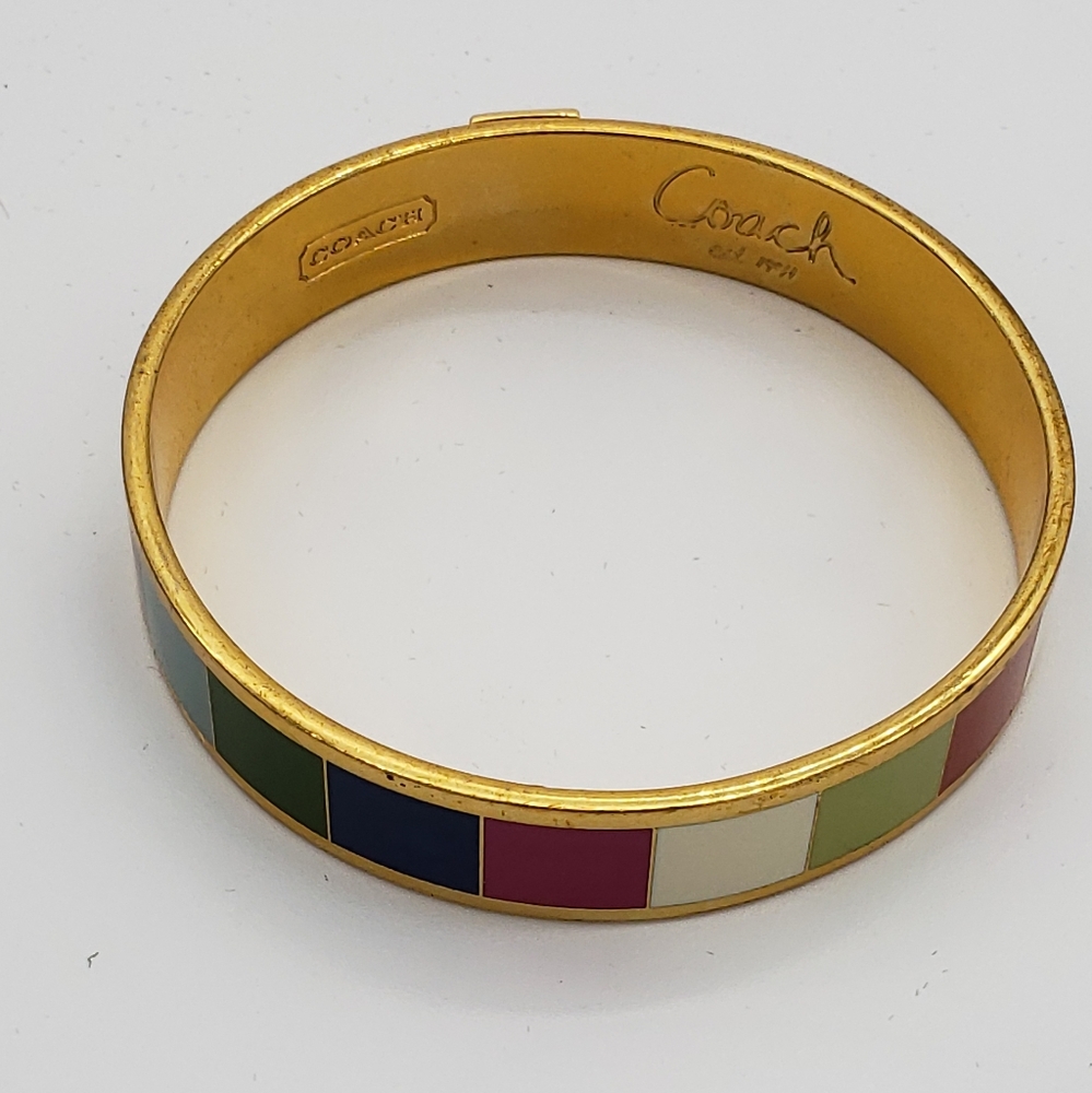 Coach multi colored bracelet rare find
